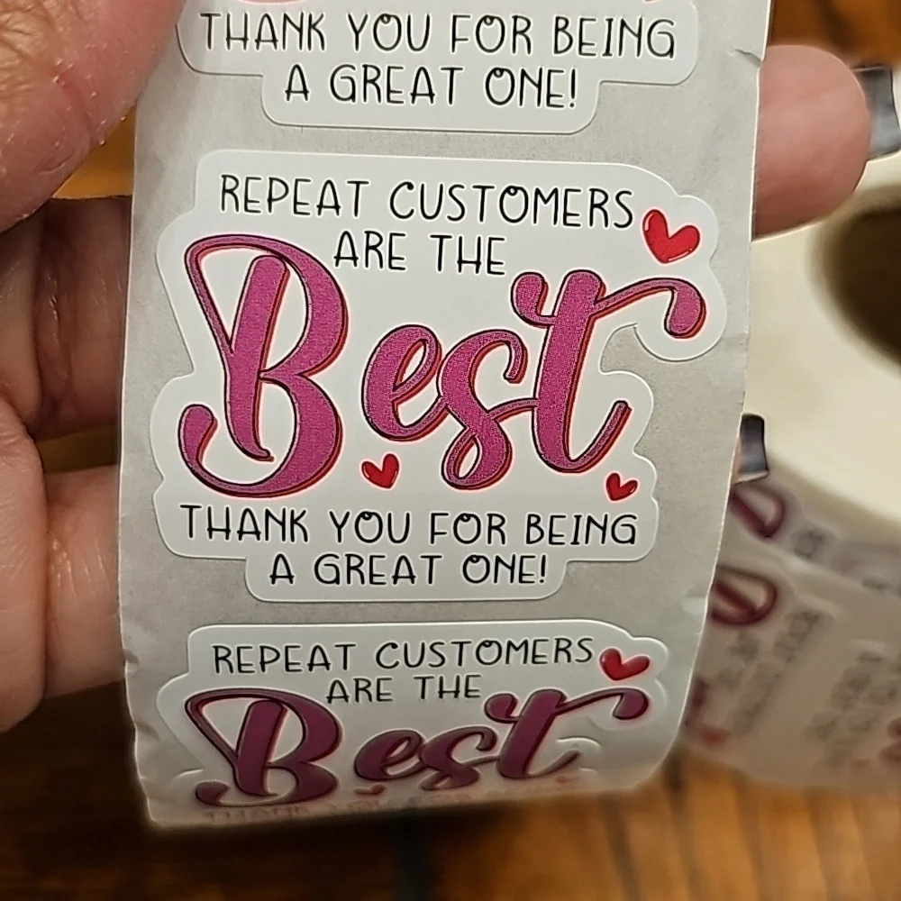 Repeat customers are the best stickers